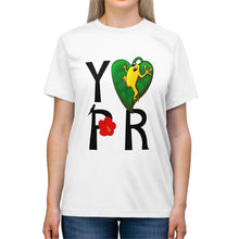 Load image into Gallery viewer, Triblend Tee with YOAMOPR Logo - El Coqui and Amapola Flower Design