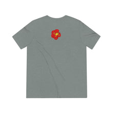 Load image into Gallery viewer, Triblend Tee with YOAMOPR Logo - El Coqui and Amapola Flower Design
