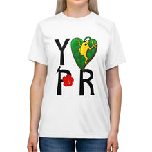 Load image into Gallery viewer, Triblend Tee with YOAMOPR Logo - El Coqui and Amapola Flower Design
