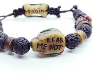 Load image into Gallery viewer, Calavera y Flores - Pulsera de Hombre
